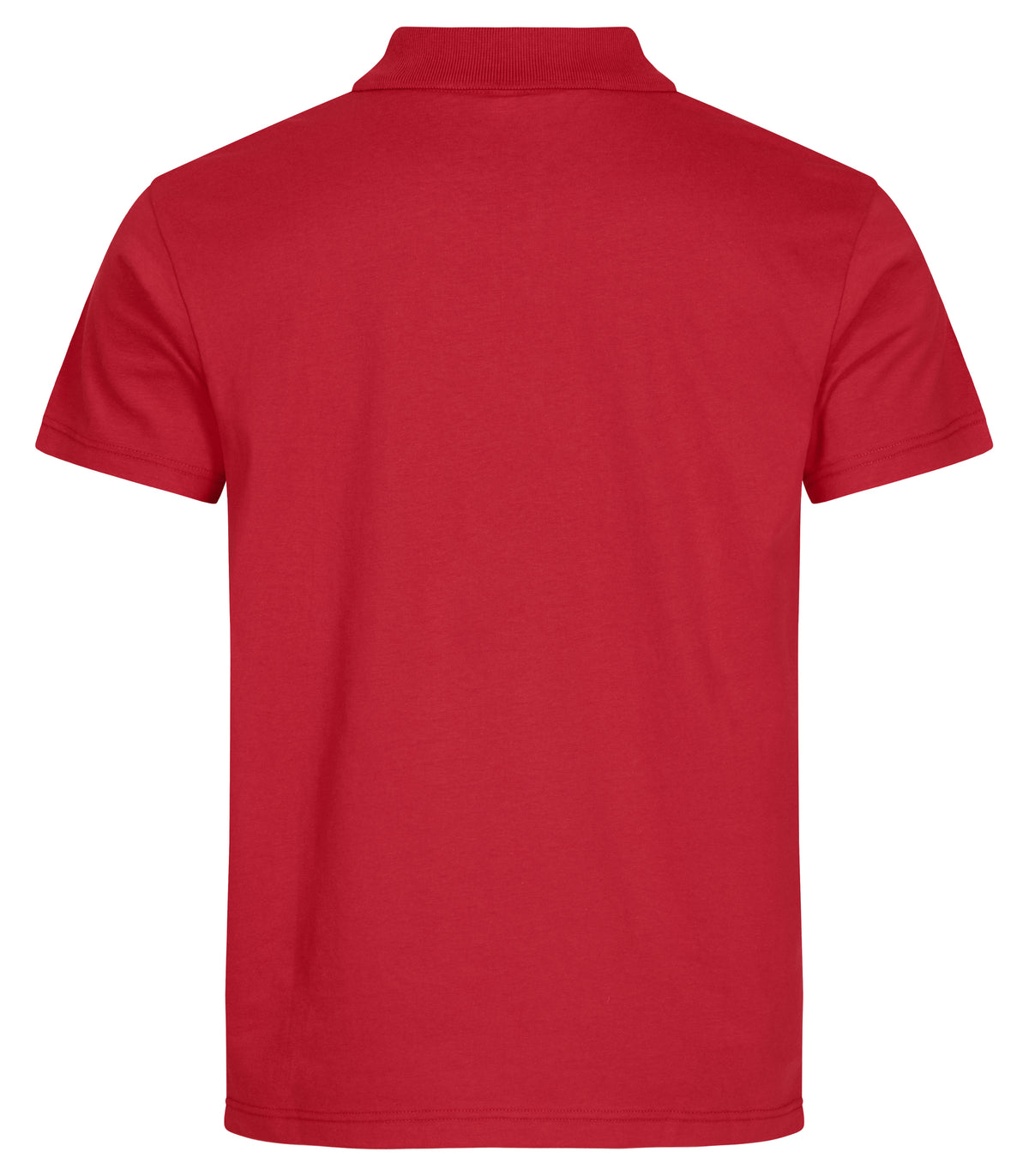 Clique Single Jersey Polo – Rød – bakside