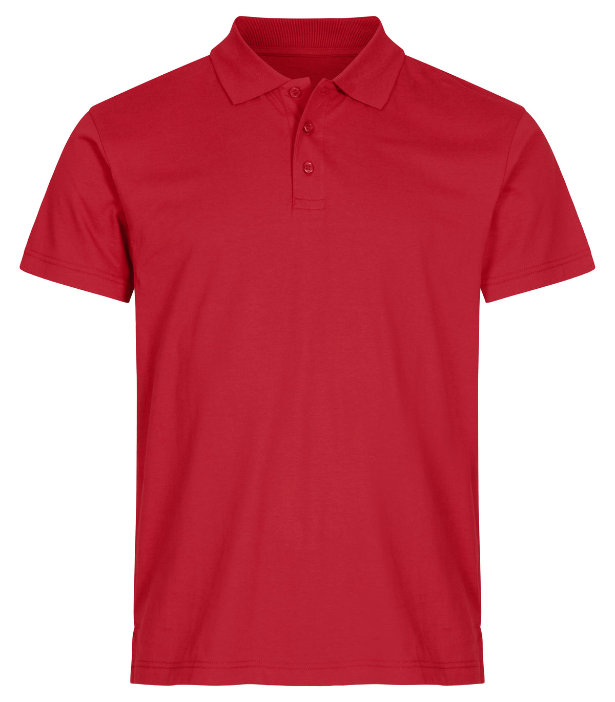 Clique Single Jersey Polo – Rød – forside