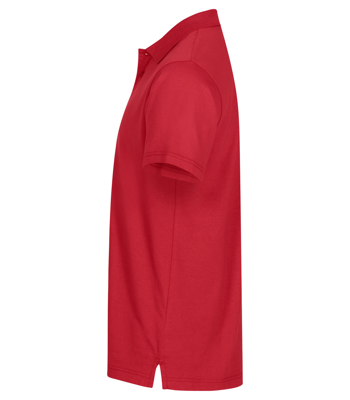 Clique Single Jersey Polo – Rød – venstre side