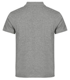 Clique Single Jersey Polo – Gråmelert – bakside