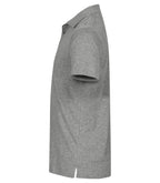Clique Single Jersey Polo – Gråmelert – venstre side