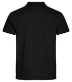 Clique Single Jersey Polo – Svart – bakside