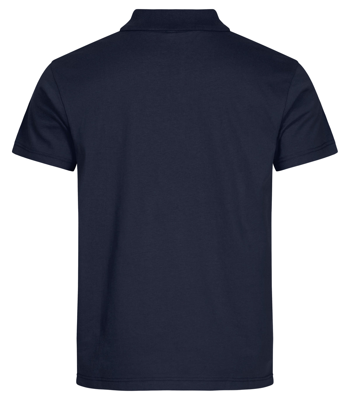 Clique Single Jersey Polo – Mørk marineblå – bakside