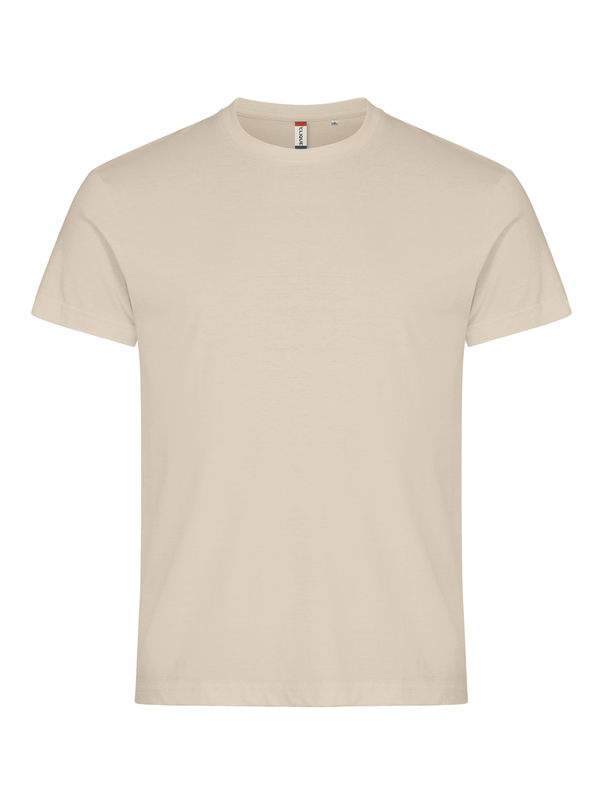 Clique Basic-T – Lys khaki – forside