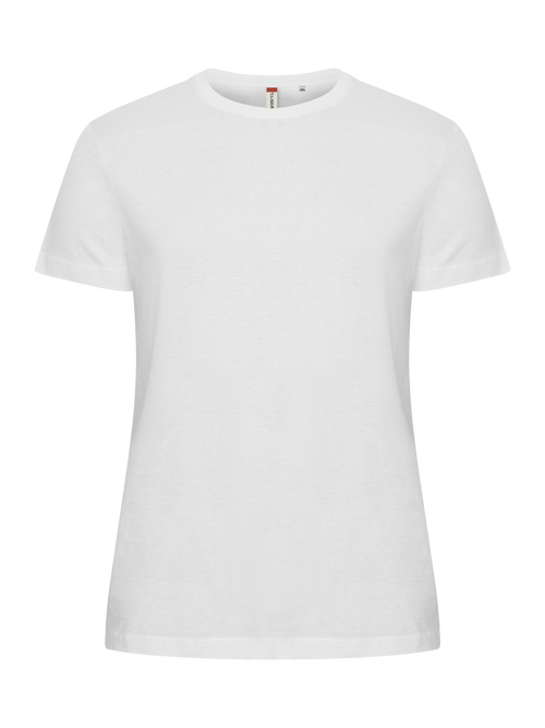Clique Basic-T – dame – Hvit – forside