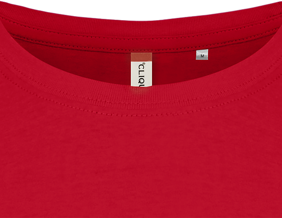 Clique Basic-T – dame – Rød – produktbilde