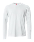 Clique Basic-T L/S – Hvit – forside
