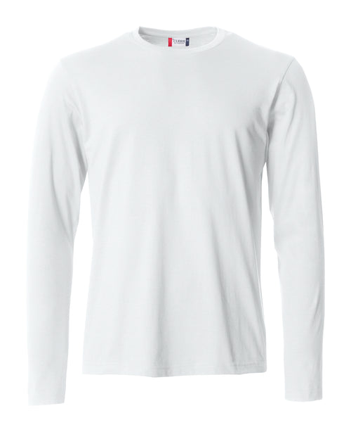 Clique Basic-T L/S – Hvit – forside
