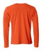 Clique Basic-T L/S – Blodoransje – bakside