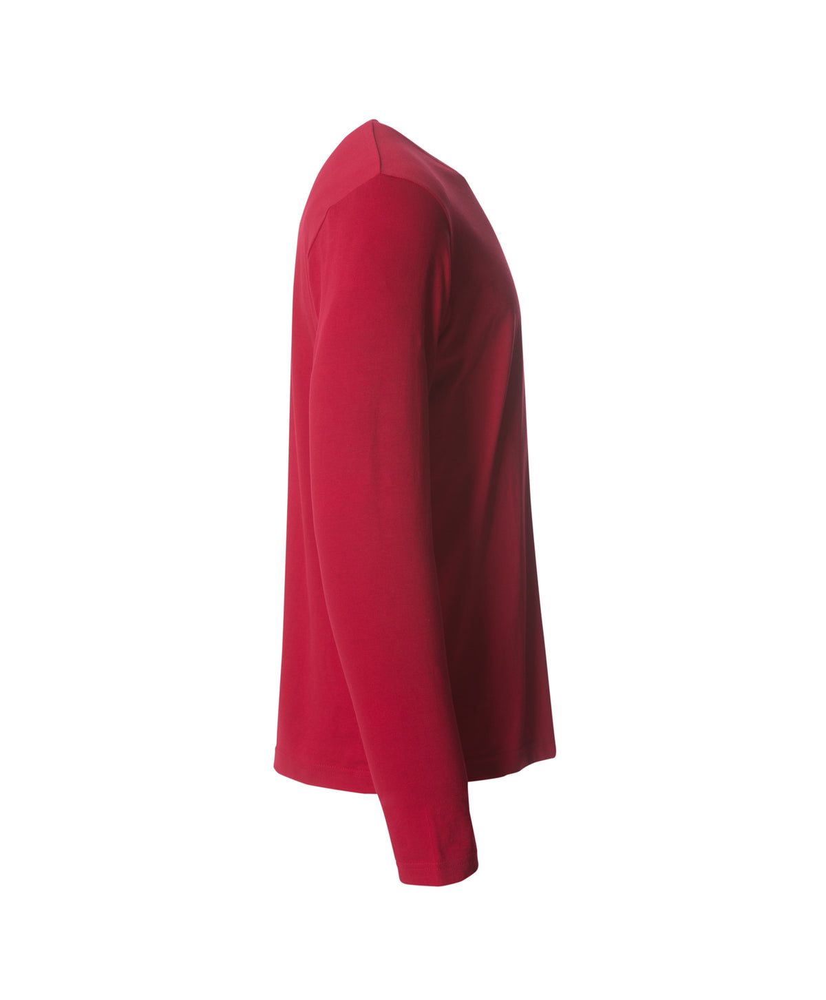 Clique Basic-T L/S – Rød – høyre side