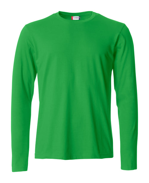Clique Basic-T L/S – Eplegrønn – forside