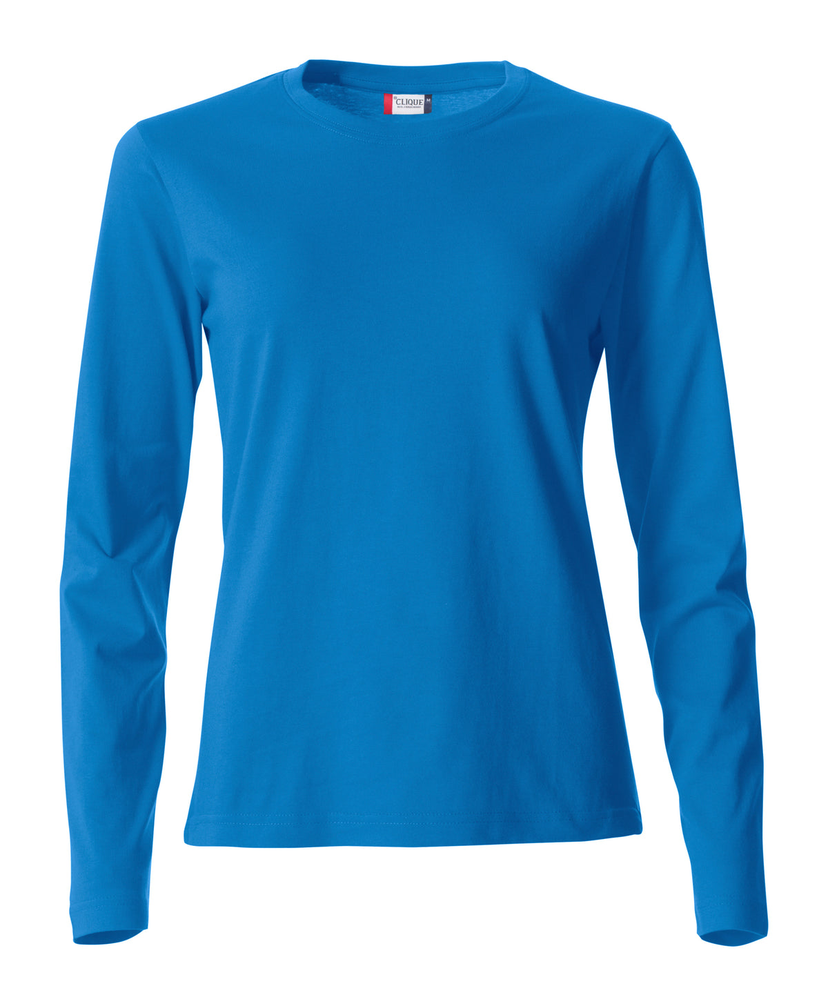 Clique Basic-T L/S – dame – Kongeblå – forside
