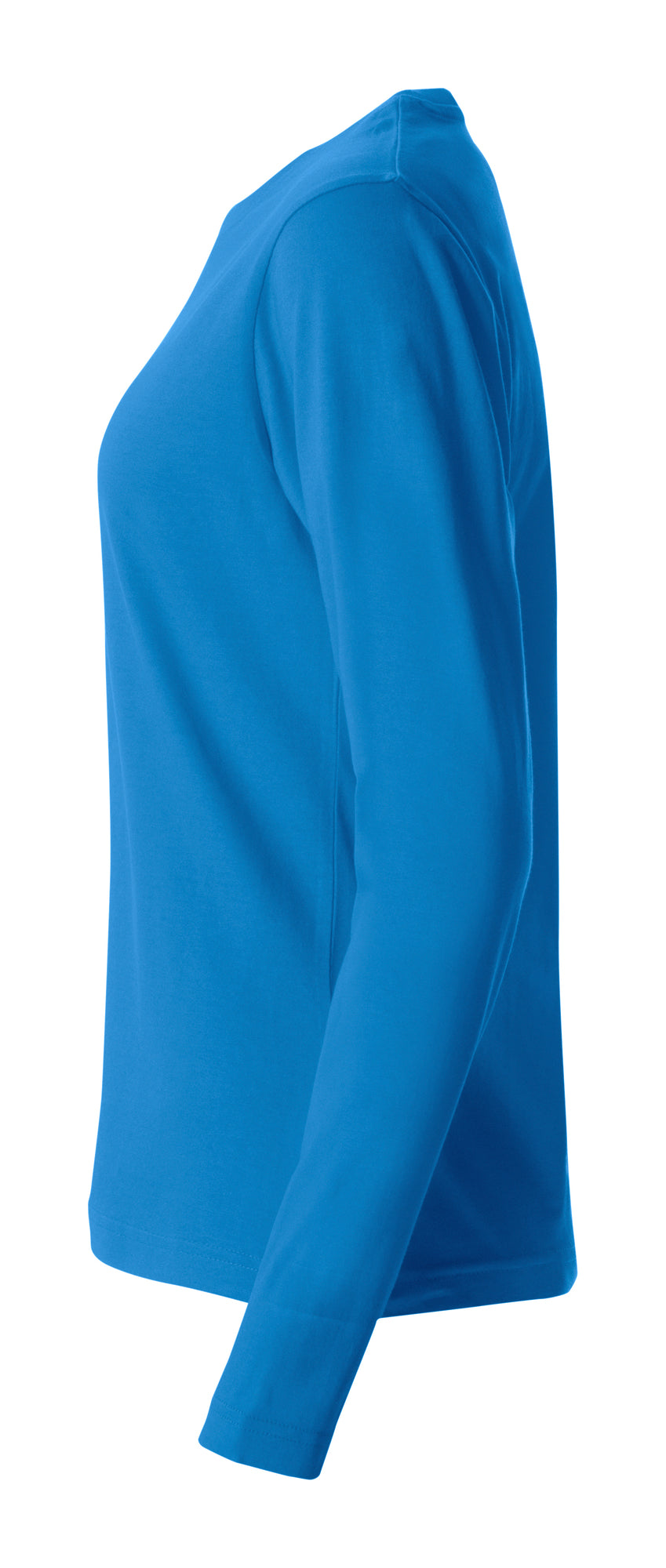 Clique Basic-T L/S – dame – Kongeblå – venstre side