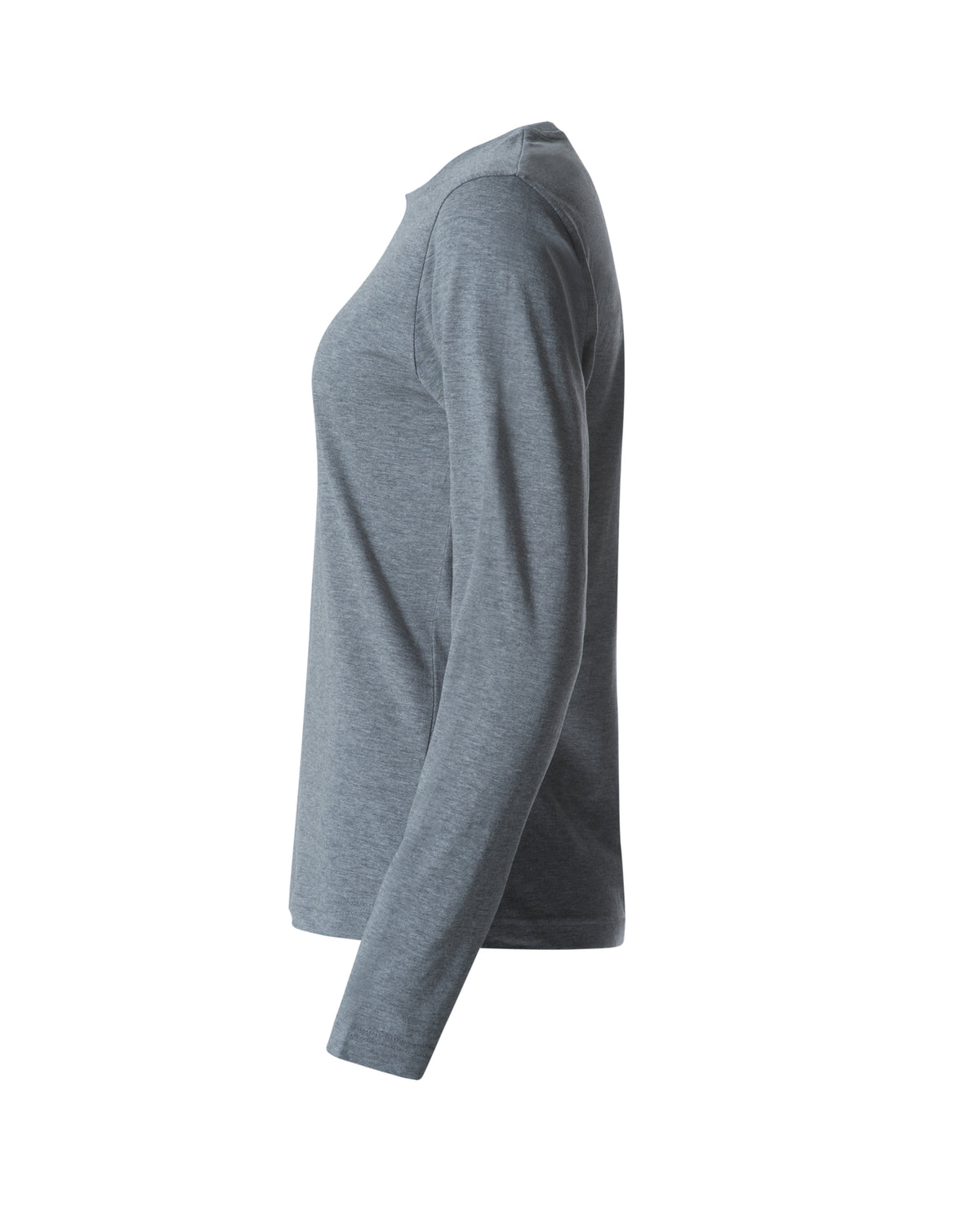 Clique Basic-T L/S – dame – Gråmelert – venstre side