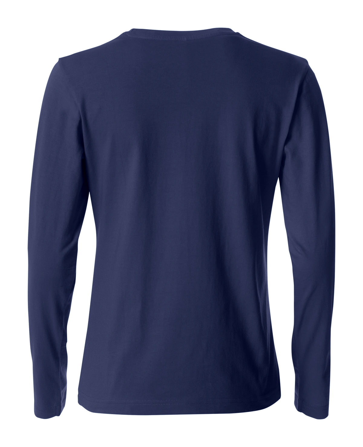 Clique Basic-T L/S – dame – Mørk marineblå – bakside