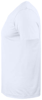 Clique Basic-T V-neck – Hvit – venstre side