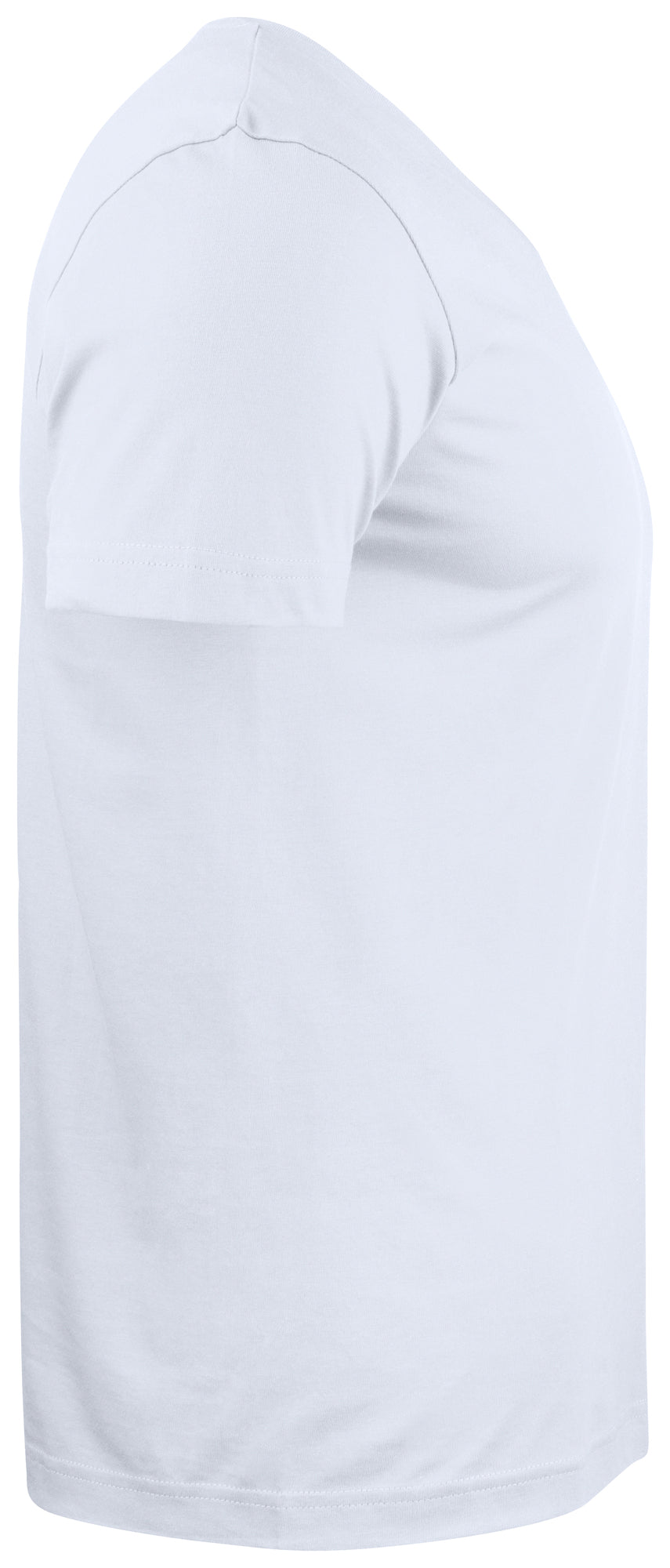 Clique Basic-T V-neck – Hvit – høyre side