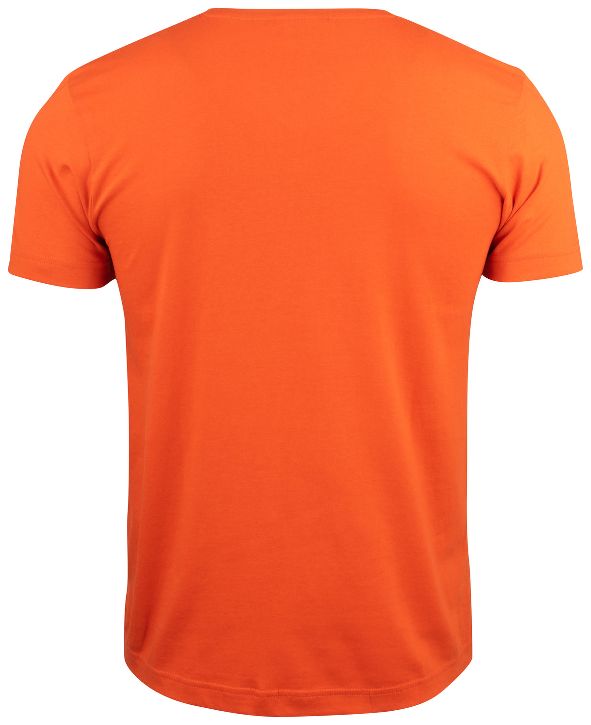 Clique Basic-T V-neck – Blodoransje – bakside