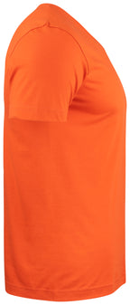Clique Basic-T V-neck – Blodoransje – høyre side