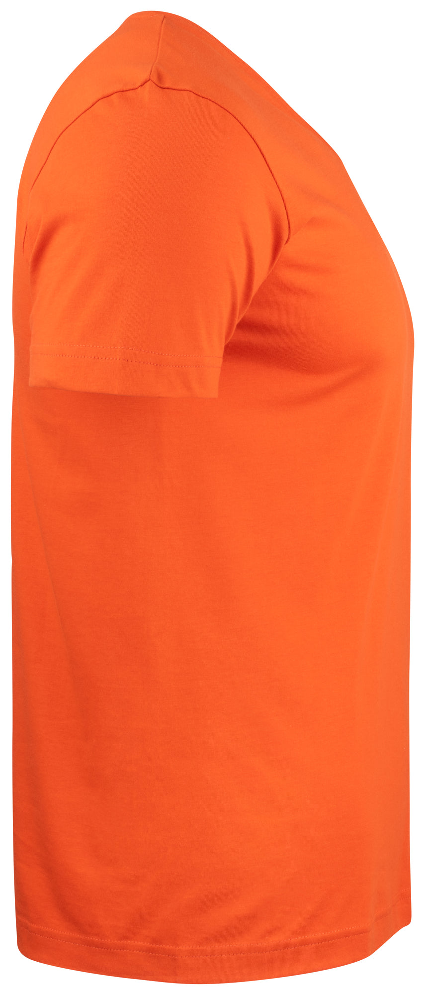Clique Basic-T V-neck – Blodoransje – høyre side