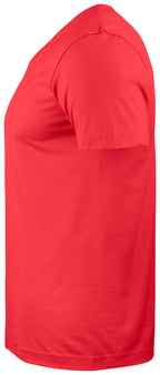 Clique Basic-T V-neck – Rød – venstre side