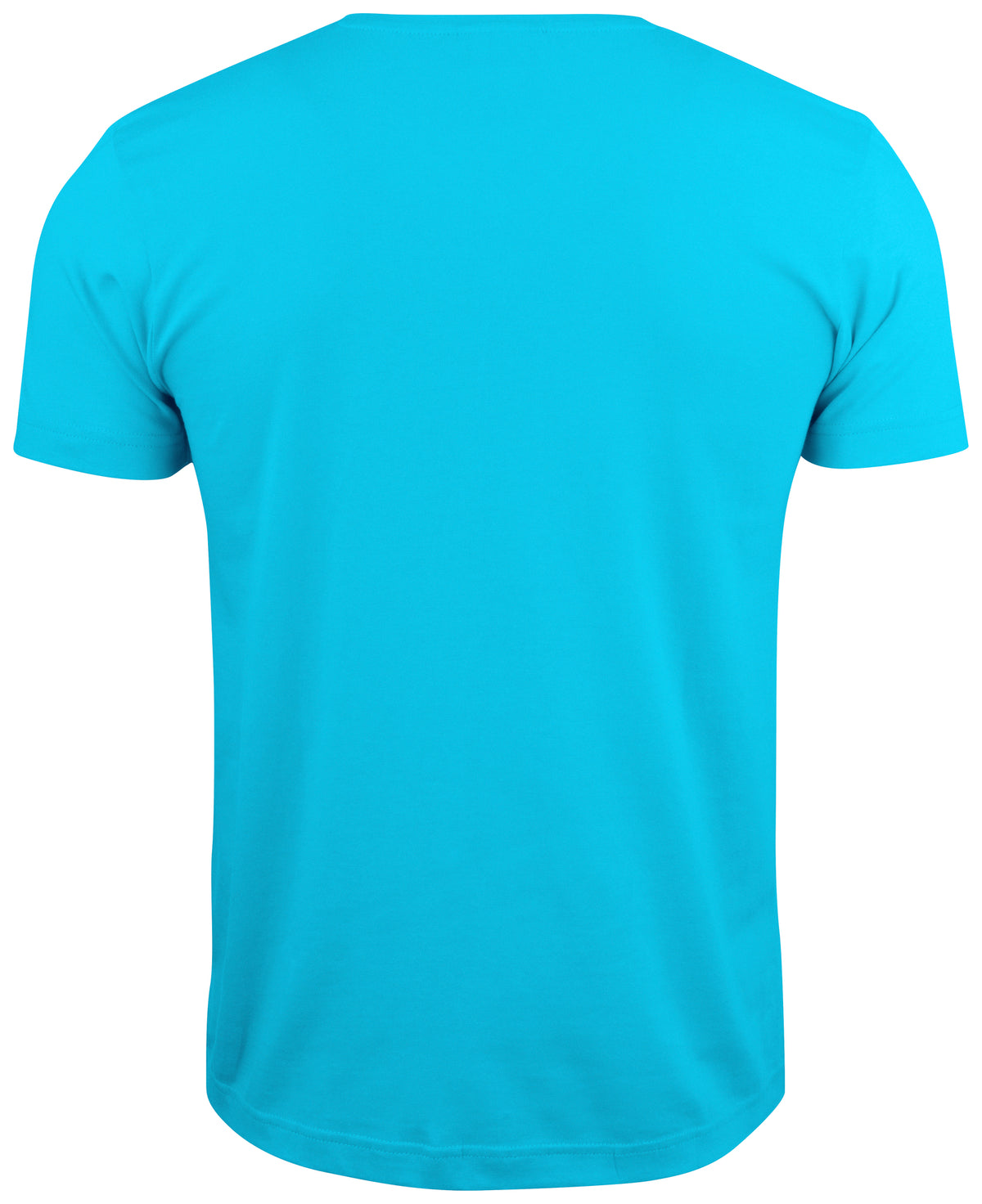 Clique Basic-T V-neck – Turkis – bakside