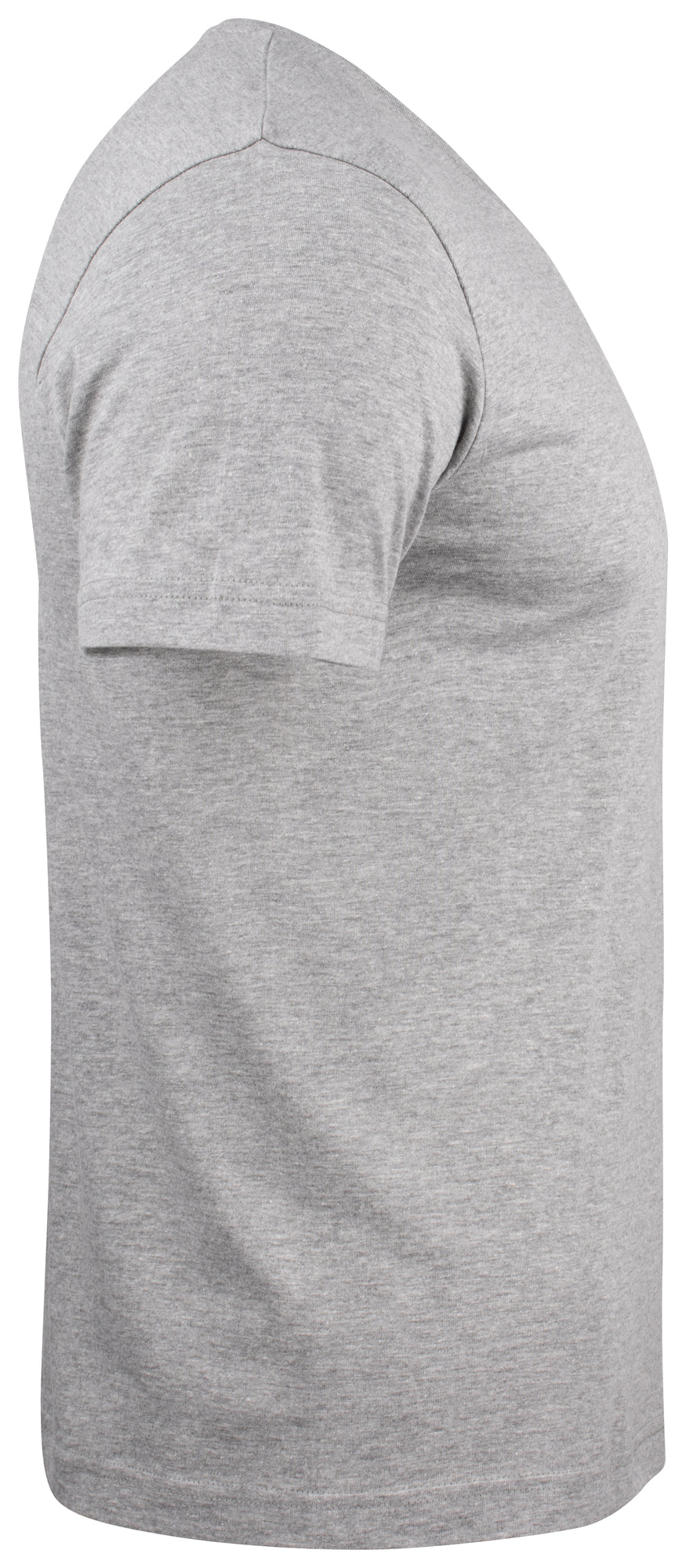 Clique Basic-T V-neck – Gråmelert – høyre side