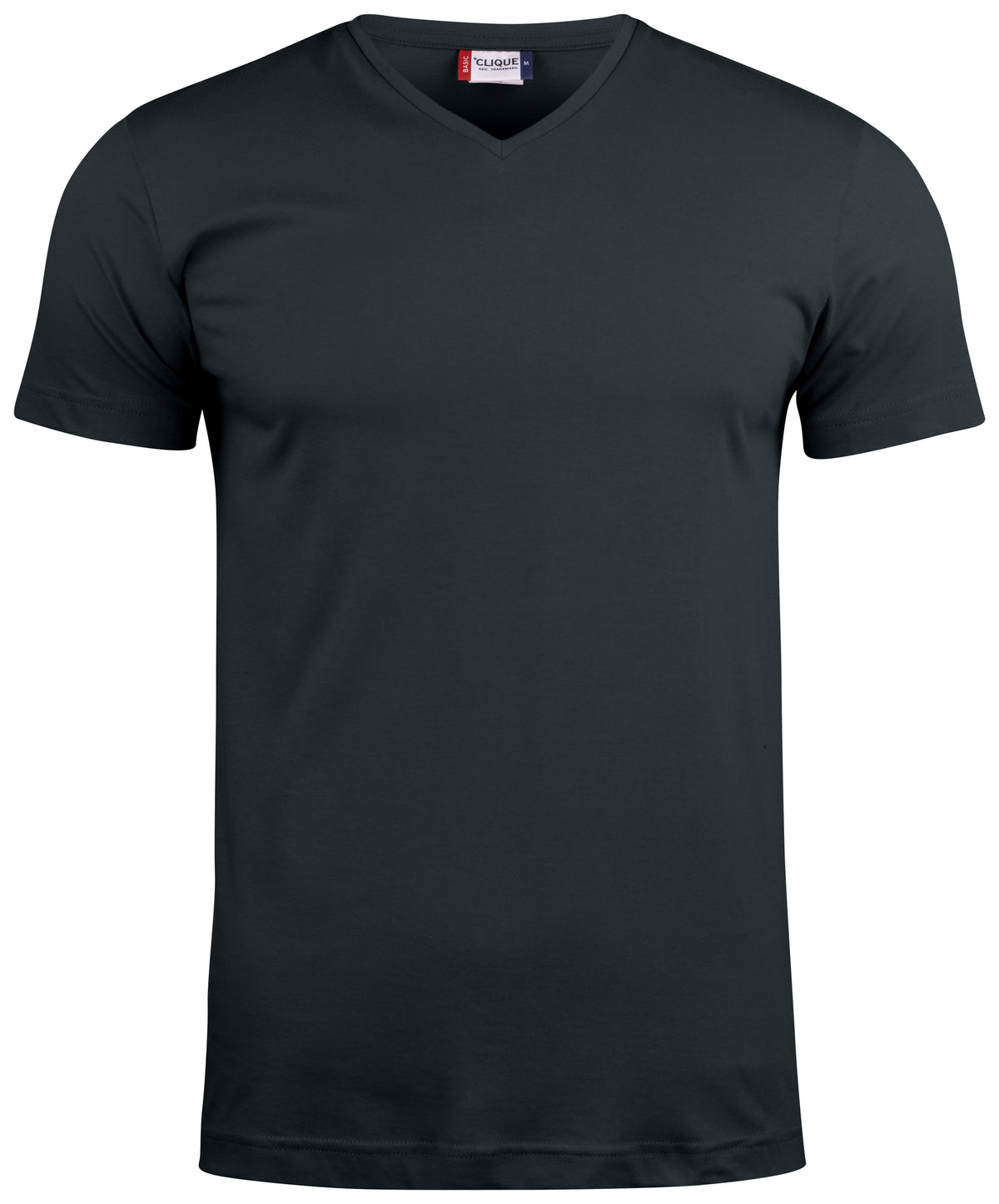 Clique Basic-T V-neck – Svart – forside