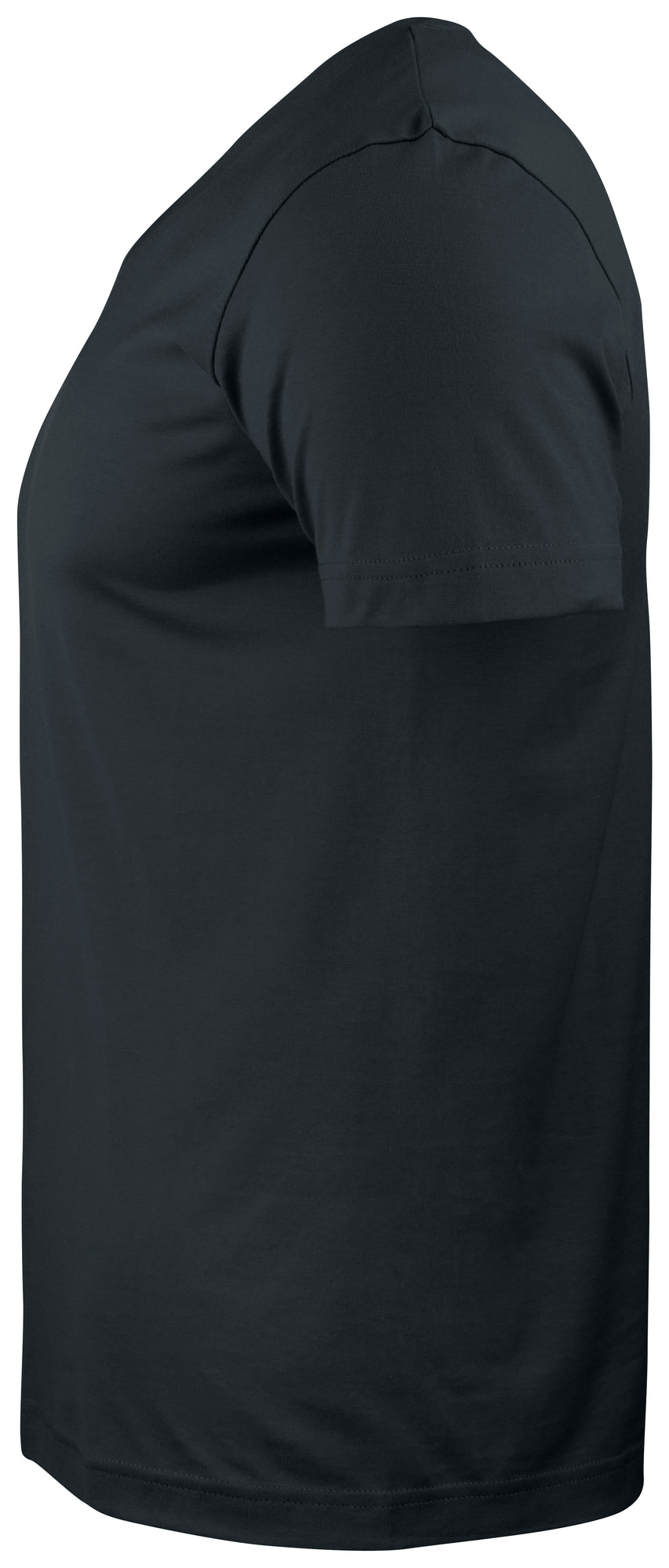 Clique Basic-T V-neck – Svart – venstre side