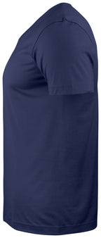 Clique Basic-T V-neck – Mørk marineblå – venstre side
