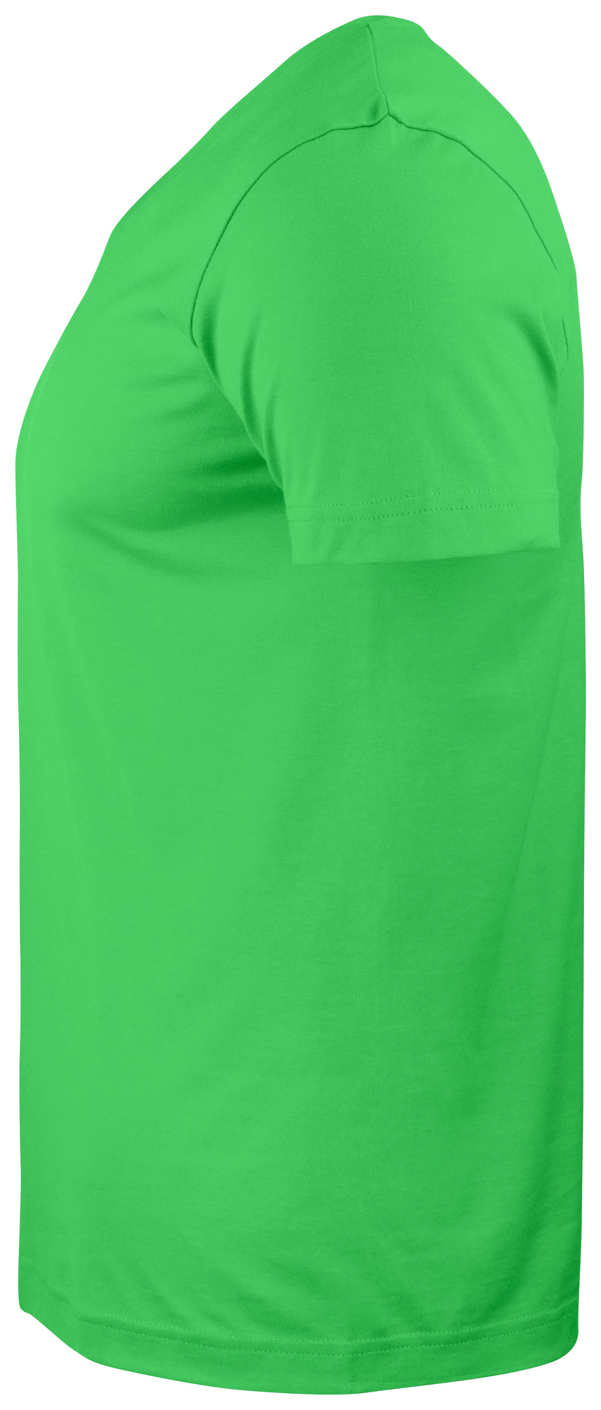 Clique Basic-T V-neck – Eplegrønn – venstre side