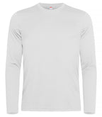 Clique Basic Active-T L/S – Hvit – forside