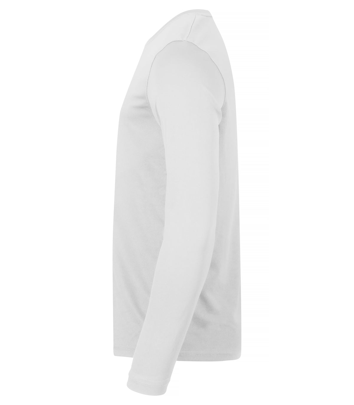 Clique Basic Active-T L/S – Hvit – venstre side