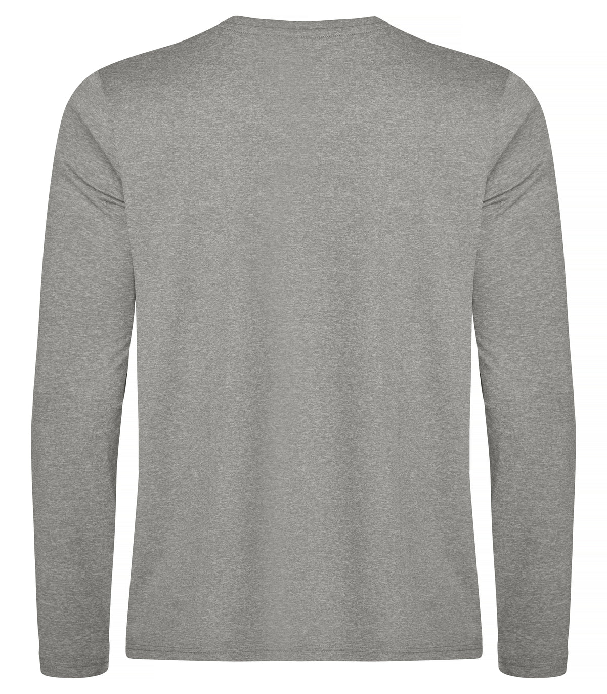 Clique Basic Active-T L/S – Gråmelert – bakside