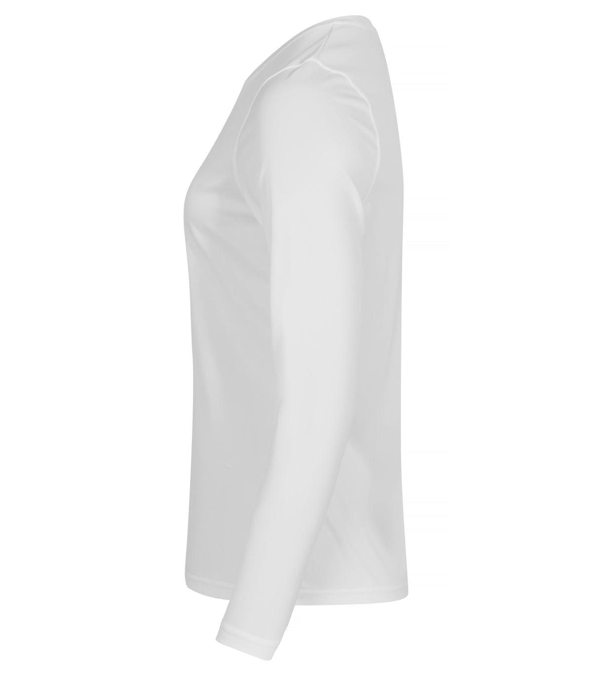 Clique Basic Active-T L/S – dame – Hvit – venstre side