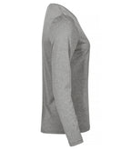 Clique Basic Active-T L/S – dame – Gråmelert – høyre side