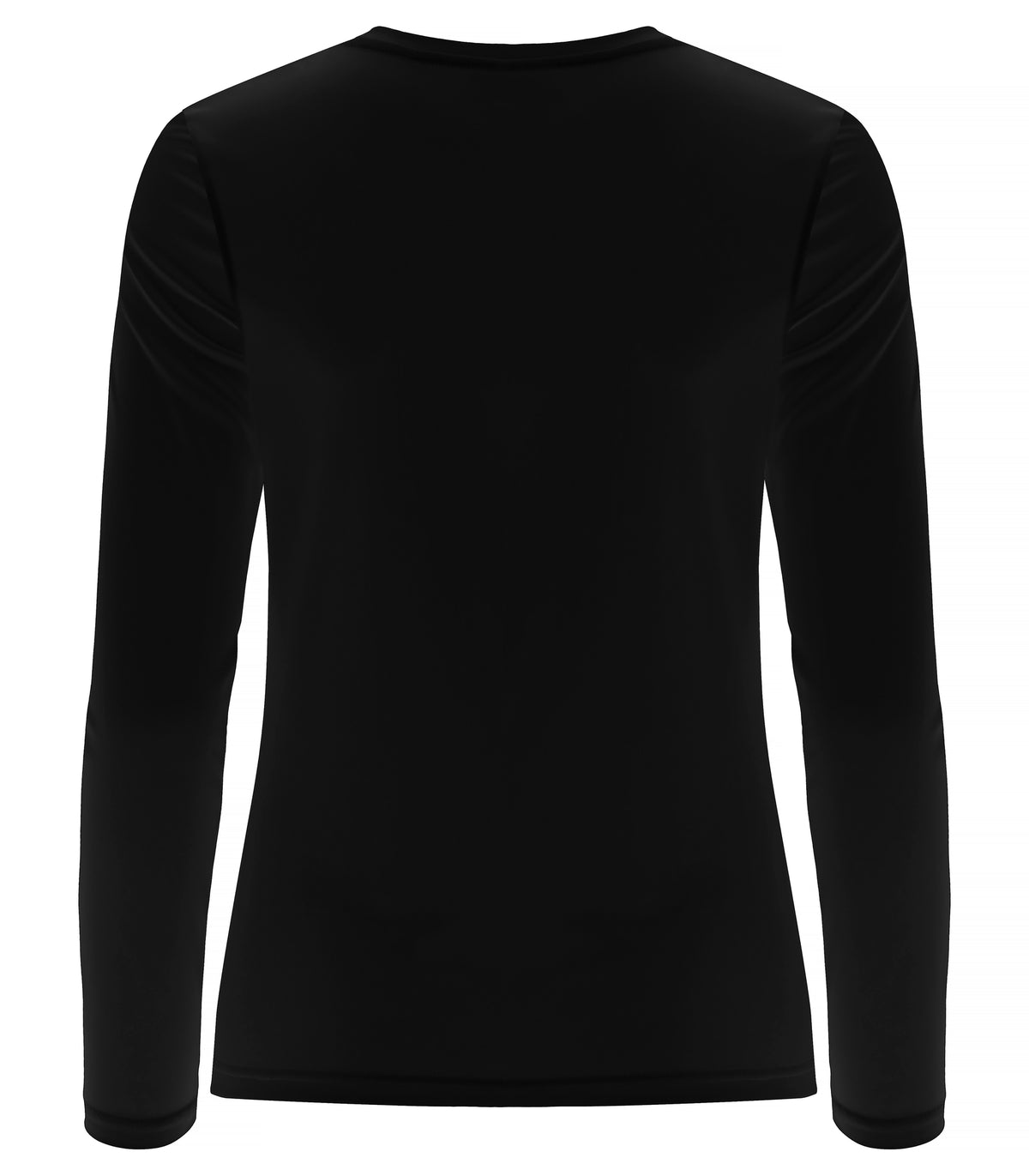 Clique Basic Active-T L/S – dame – Svart – bakside