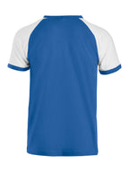 Clique Raglan-T – Kongeblå / Hvit – bakside
