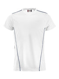 Clique Ice Sport-T – Hvit / Marineblå – forside