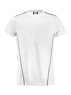 Clique Ice Sport-T – Hvit / Marineblå – forside