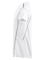 Clique Ice Sport-T – Hvit / Marineblå – venstre side