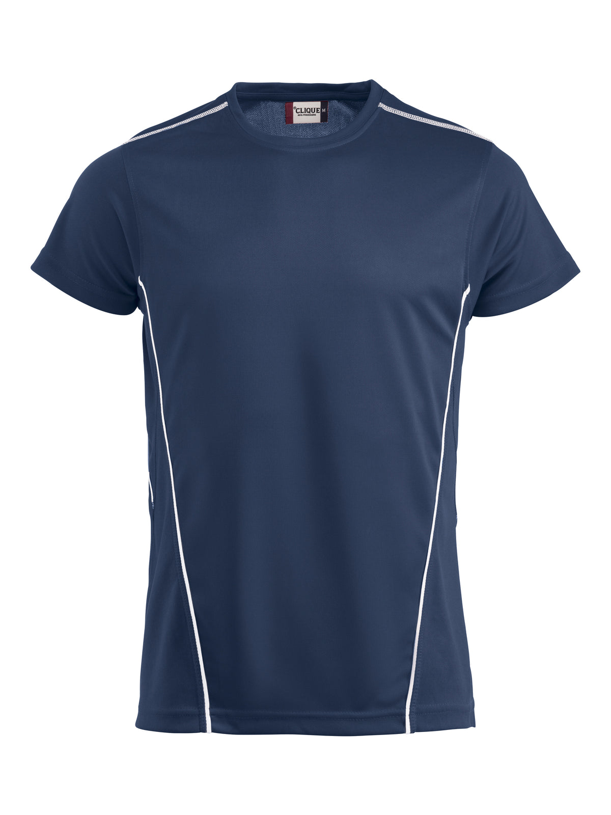 Clique Ice Sport-T – Marineblå / Hvit – forside