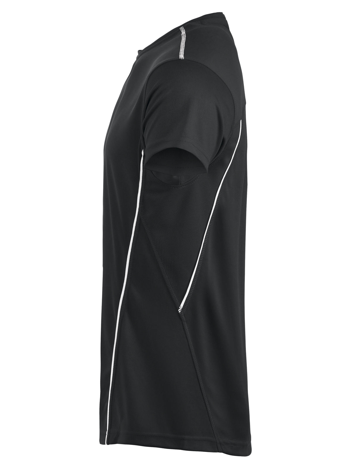 Clique Ice Sport-T – Svart / Hvit – venstre side