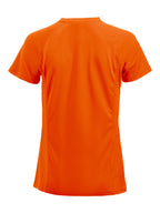 Clique Premium Active-T – dame – Signaloransje – bakside