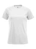 Clique Premium Active-T – dame – Hvit – forside