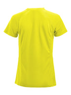Clique Premium Active-T – dame – Signalfarge – bakside