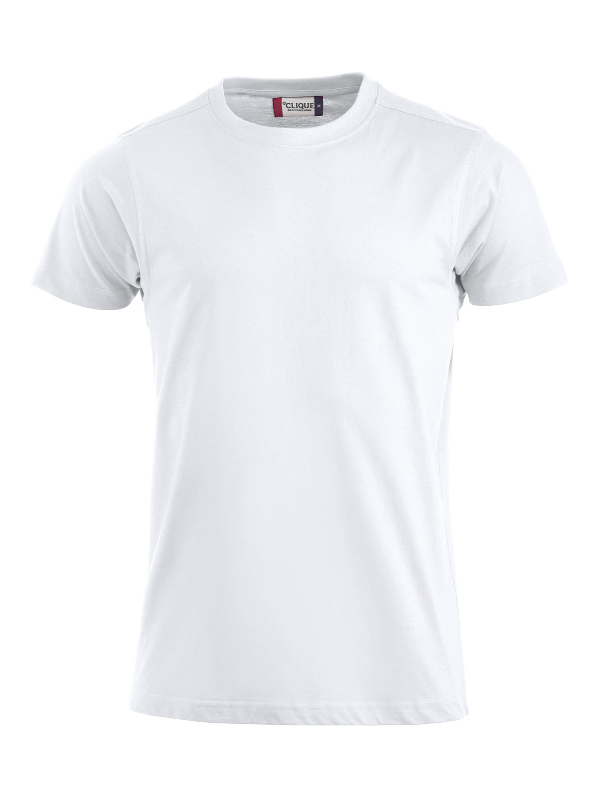 Clique Premium-T – Hvit – forside