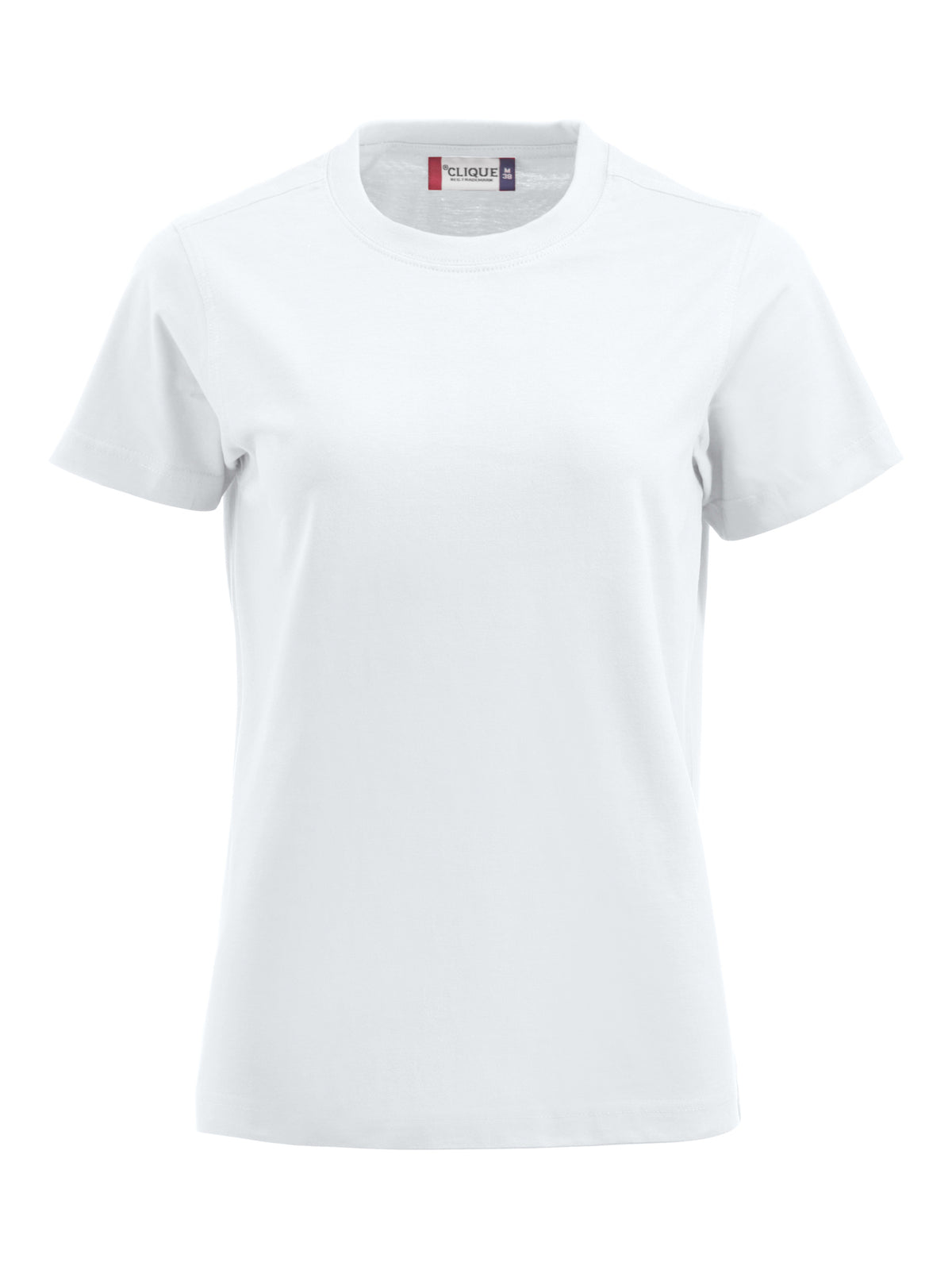 Clique Premium-T – dame – Hvit – forside