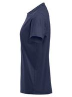 Clique Premium-T – dame – Mørk marineblå – venstre side