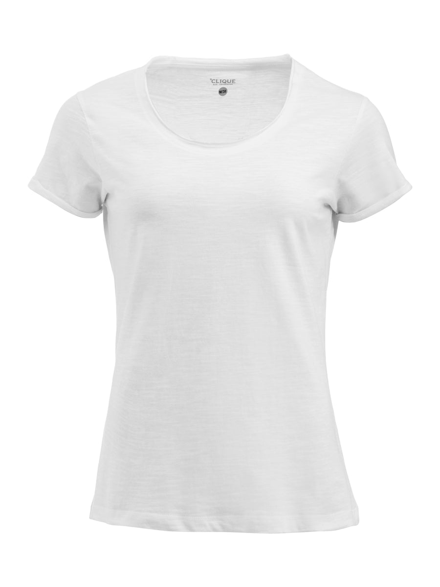 Clique Derby-T – dame – Steinhvit – forside